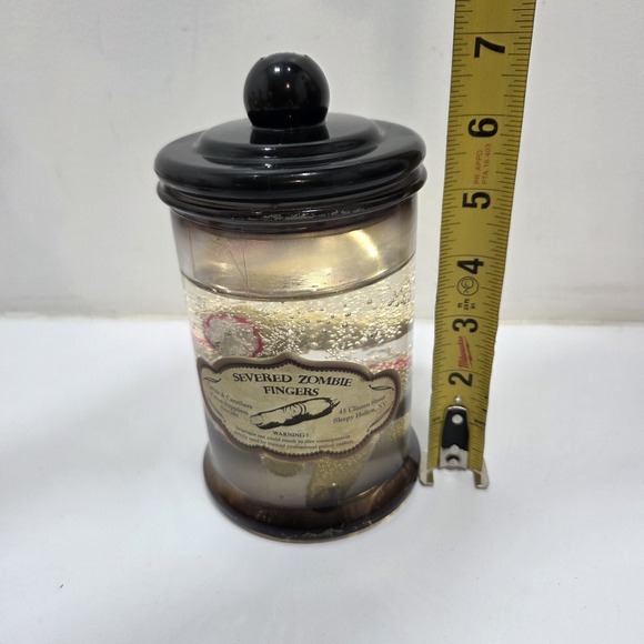 Light Up Apothecary Jar Severed Zombie Fingers Prop - Picture 9 of 11